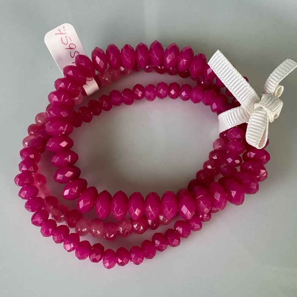 J. Crew Pink Beaded Bracelets